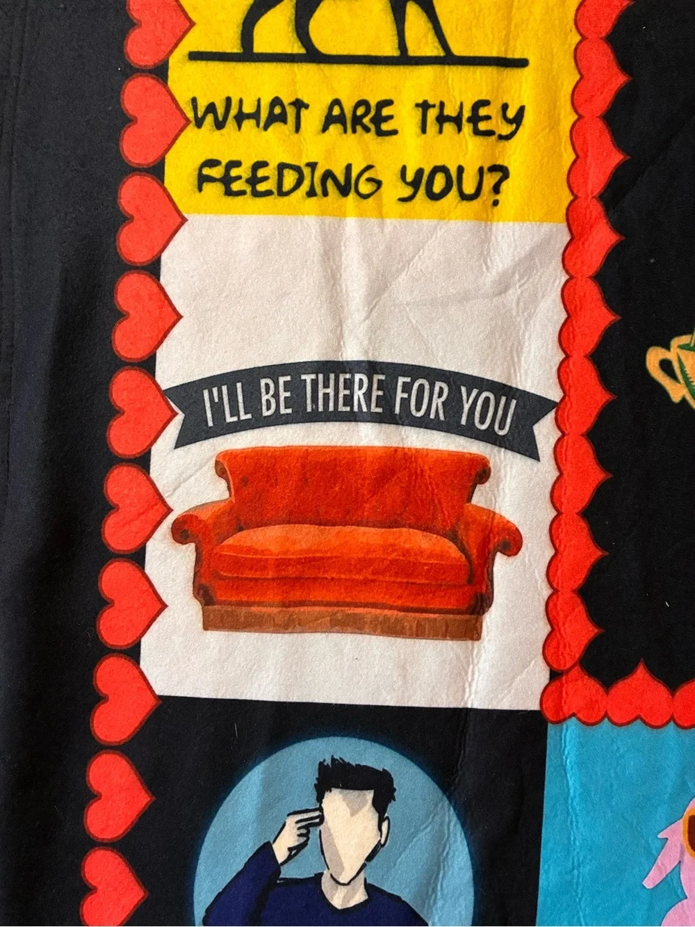 NWOT Iconic ‘FRIENDS’ fleece blanket best moments ultra soft and cozy 50x60